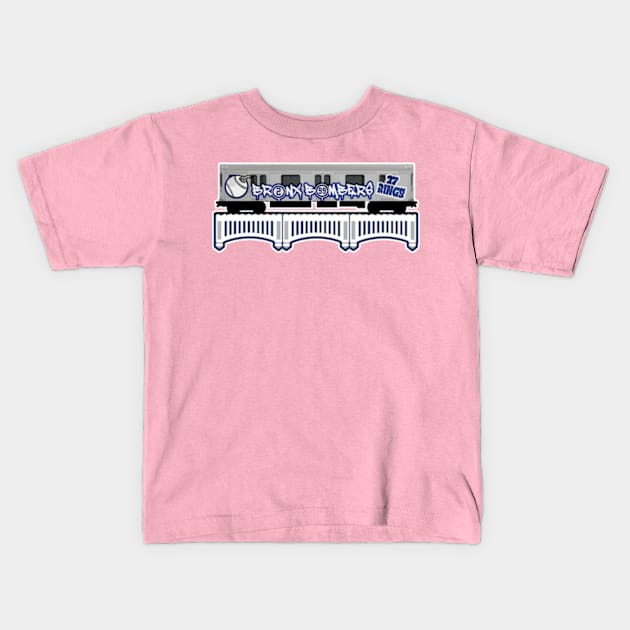 Bronx Bombers Subway Car Kids T-Shirt by Gamers Gear